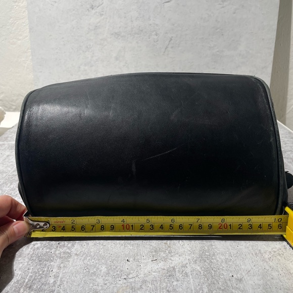 VTG COACH black leather XL BACKPACK 0529 - Picture 14 of 16